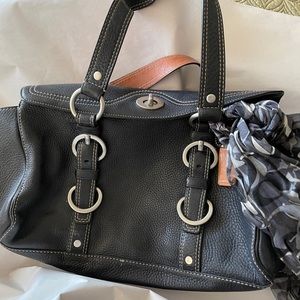 Coach bag & silk scarf